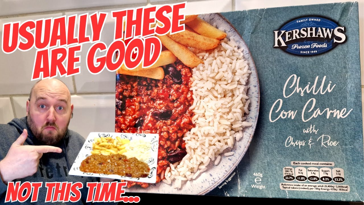 Usually These KERSHAWS READY MEALS Are Good. NOT THIS TIME Food Review - CHILLI CON CARNE Rice/Chips