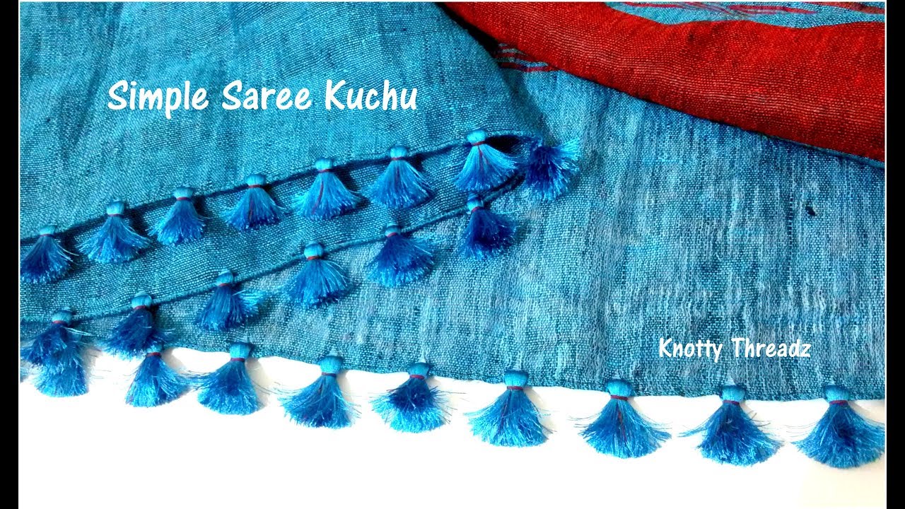 Saree Kuchu | Traditional and Simple Design | DIY Easy To Make Saree Kuchu | www.knottythreadz.com