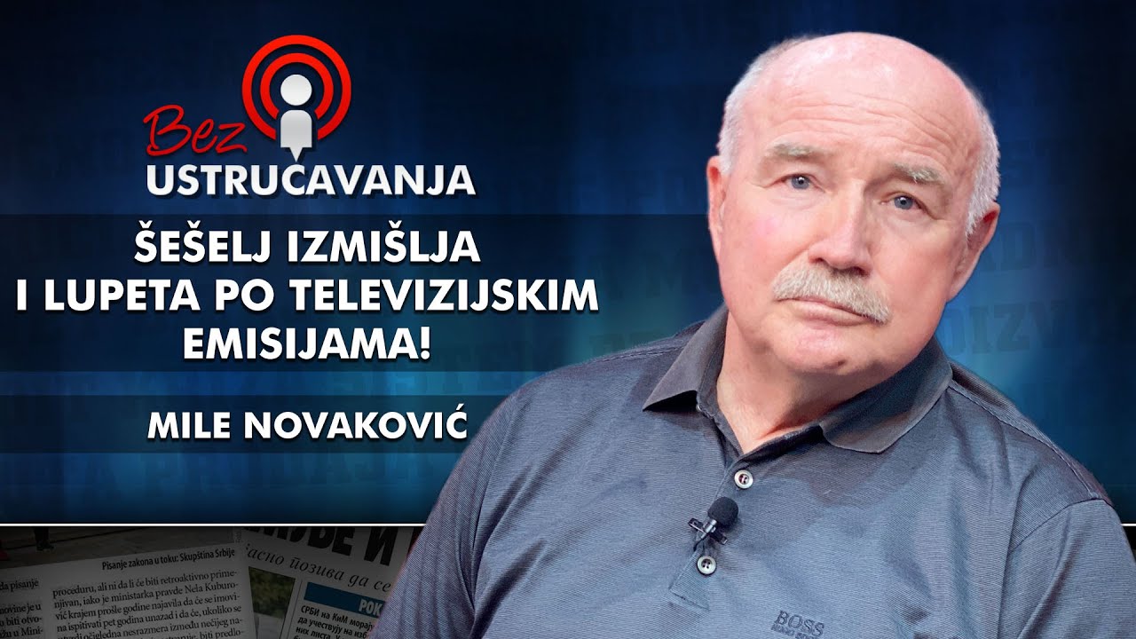 Mile Novaković - Šešelj izmišlja i lupeta po televizijskim emisijama!
