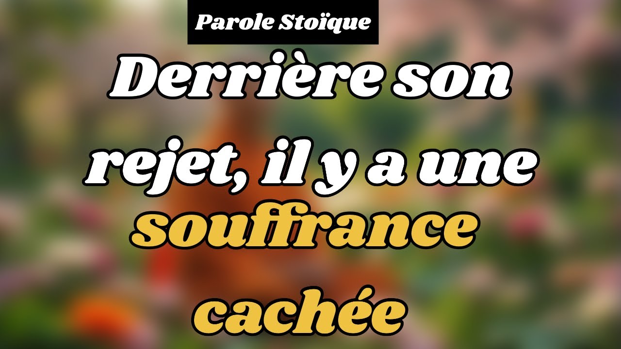Son rejet t’a blessé mais lui SOUFFRE EN SILENCE BIEN PLUS QUE TU NE LE CROIS…