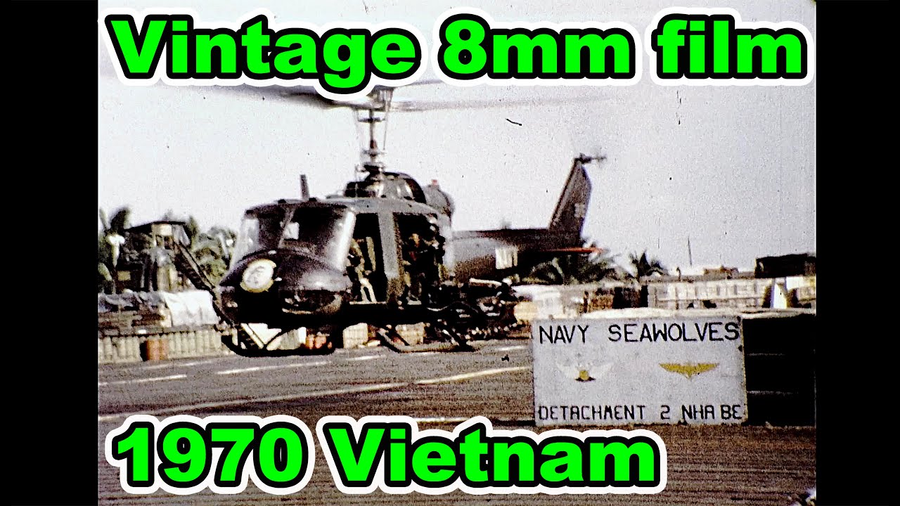 Vintage 1970 Vietnam on 8mm film including Navy Seawolves