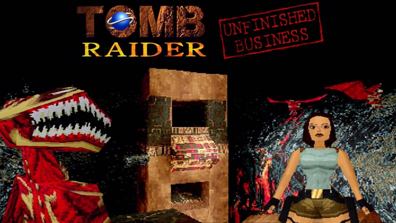 Tomb Raider Unfinished Business - Atlantean Stronghold Playthrough (Sega Saturn Pal)