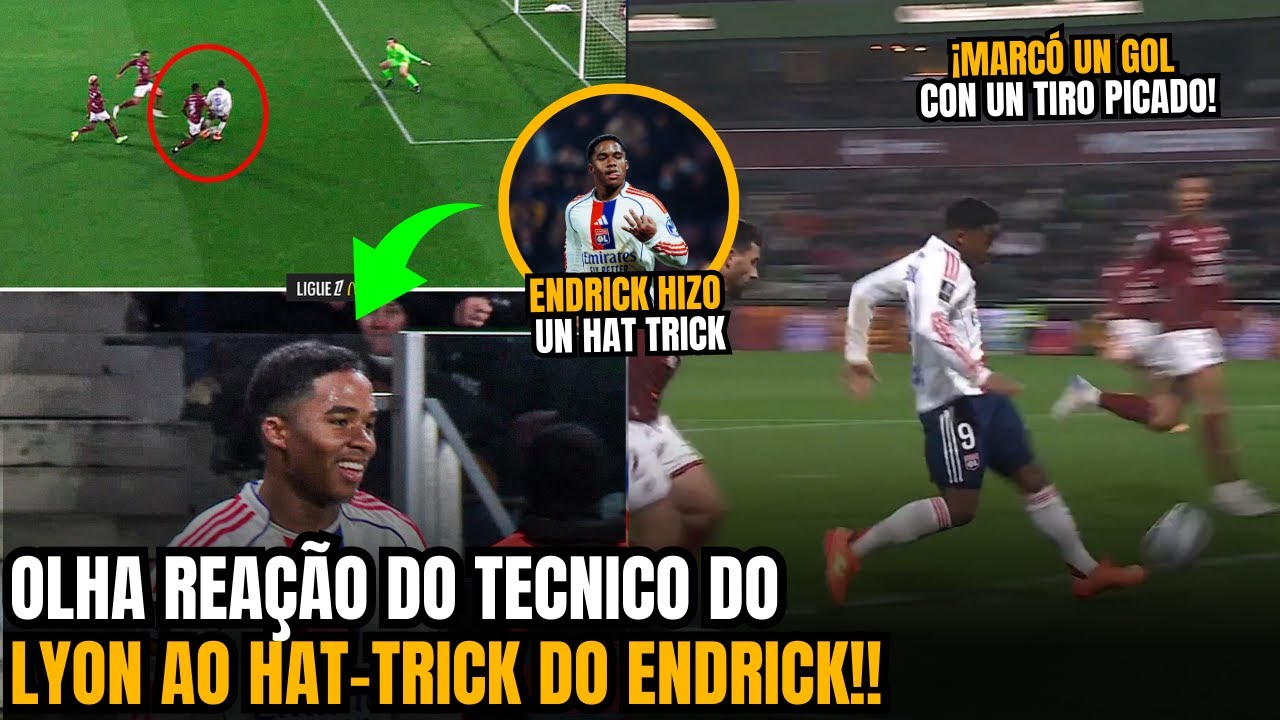 🚨¡GUAU! ¡MIRA LA SEGURIDAD DEL ENTRENADOR DEL LYON SOBRE EL HAT-TRICK DE ENDRICK!