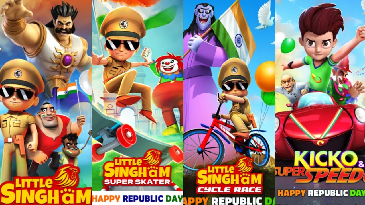 Little singham Aparshatru joker, Kicko super speedo, little krishna, golmaal jr #runninggamesinside
