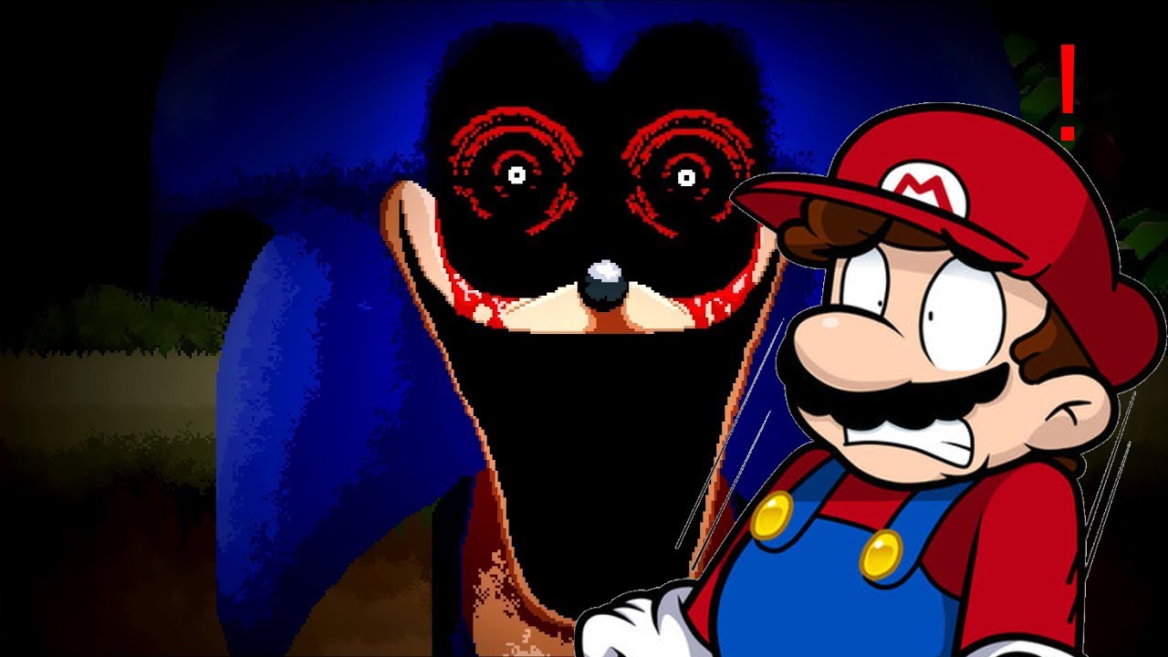 THIS IS SO SCARY!! | Mario Reacts to Sonic Plays Sonic EYX