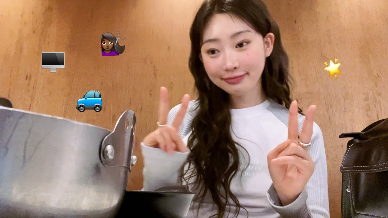 𐌞𐌋𐐬Ｇ 붙임머리 하는 날 , 아이맥 구매 그리고 차 안에서 수다