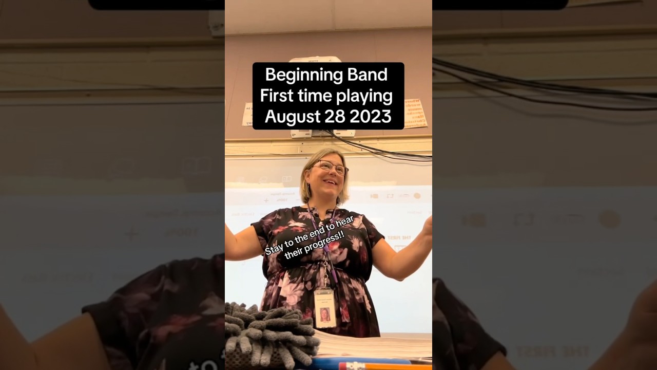 Beginning Band Before & After! #band #clarinet #saxophone #trumpet #flute #beginnerband #transform