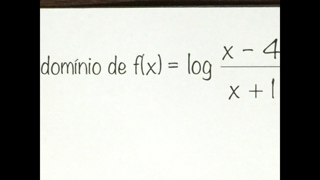 MFUNA | FL6 - O DOMÍNIO de uma função logarítmica diferente e seu GRÁFICO