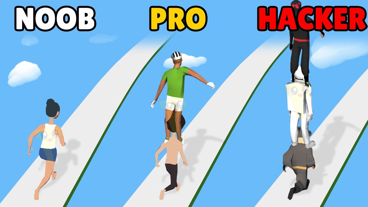 NOOB vs PRO vs HACKER in Tower Run