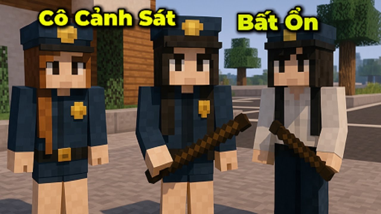 Cô Cảnh Sát Bất Ổn Trong Minecraft 🤣 - Lương Hub