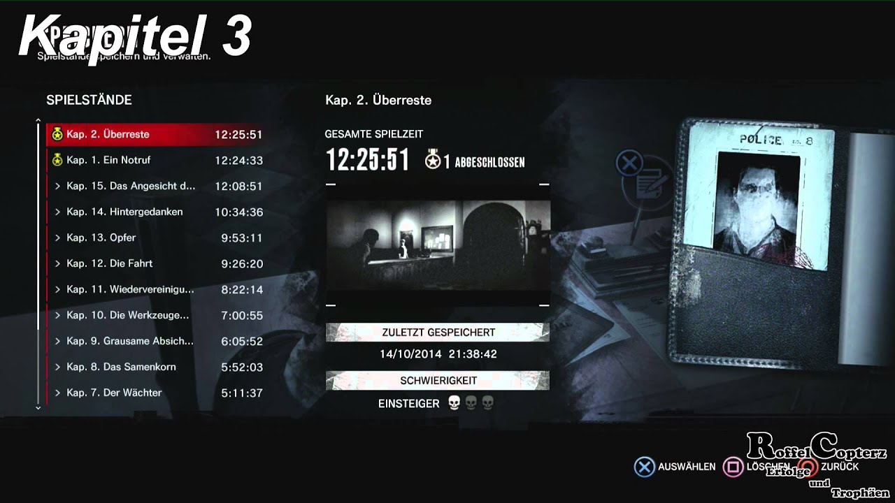 The Evil Within Erfolg / Trophäe 