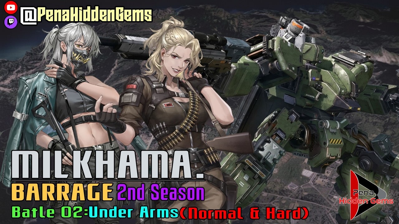 Mecharashi: Milkhama Barrage Event 2nd Season - Battle 2 - Under Arms (Normal & Hard) [Gameplay]