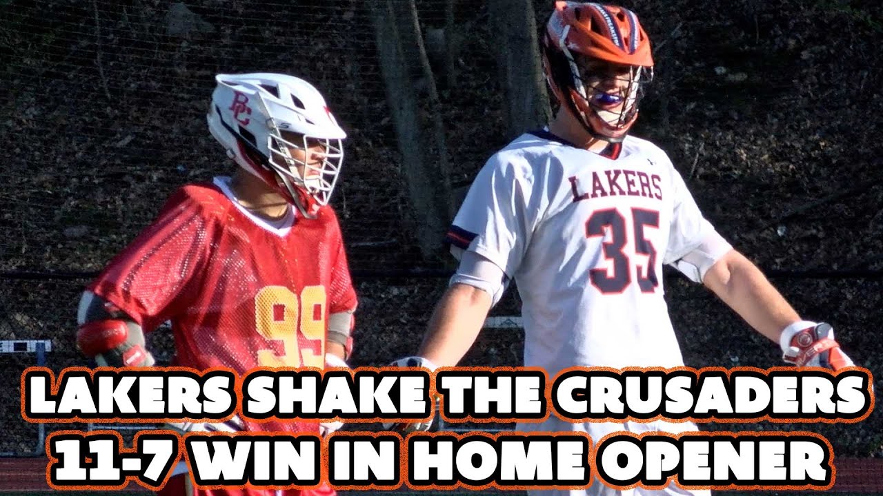 Mountain Lakes 11 Bergen Catholic 7 | HS Lacrosse | Lakers Win Home Opener!