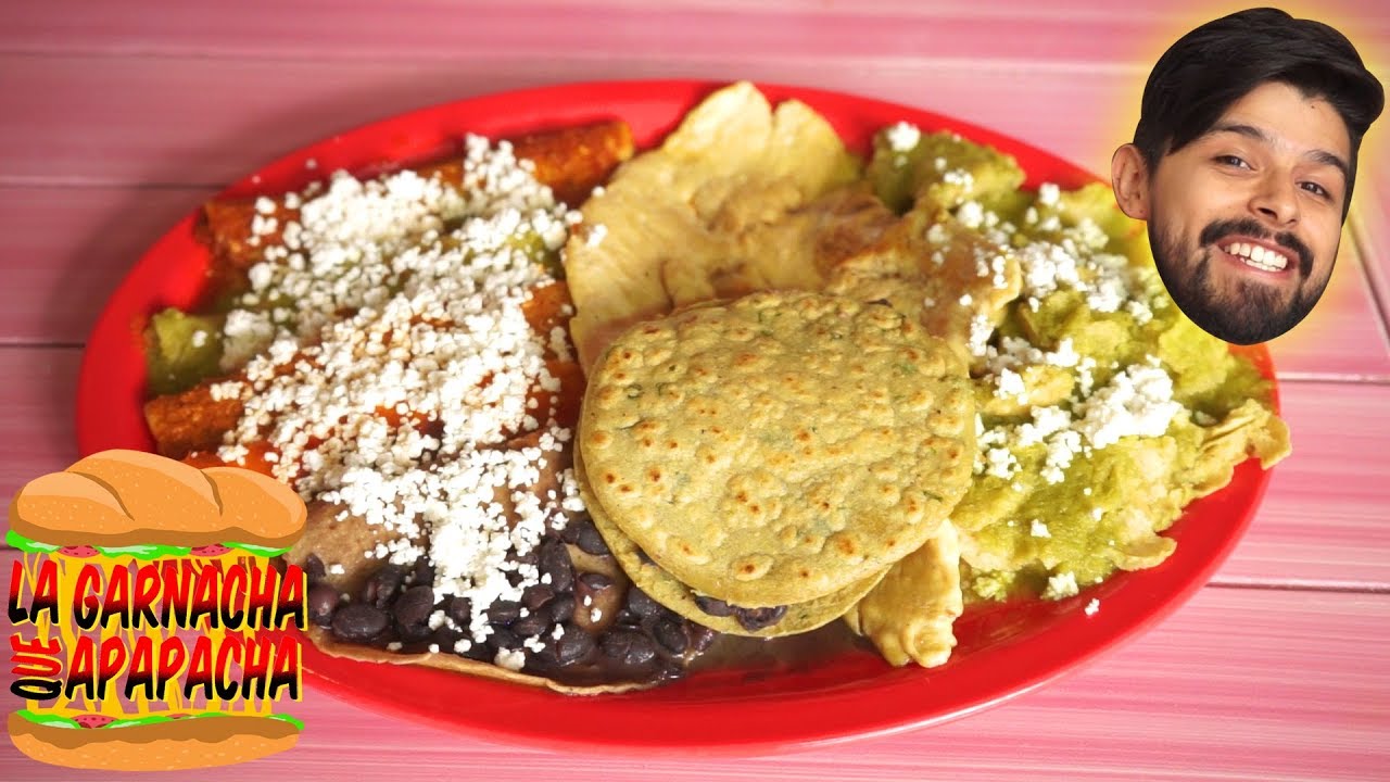 Todas las ENCHILADAS QUE PUEDAS COMER por 65 pesos | La garnacha que apapacha