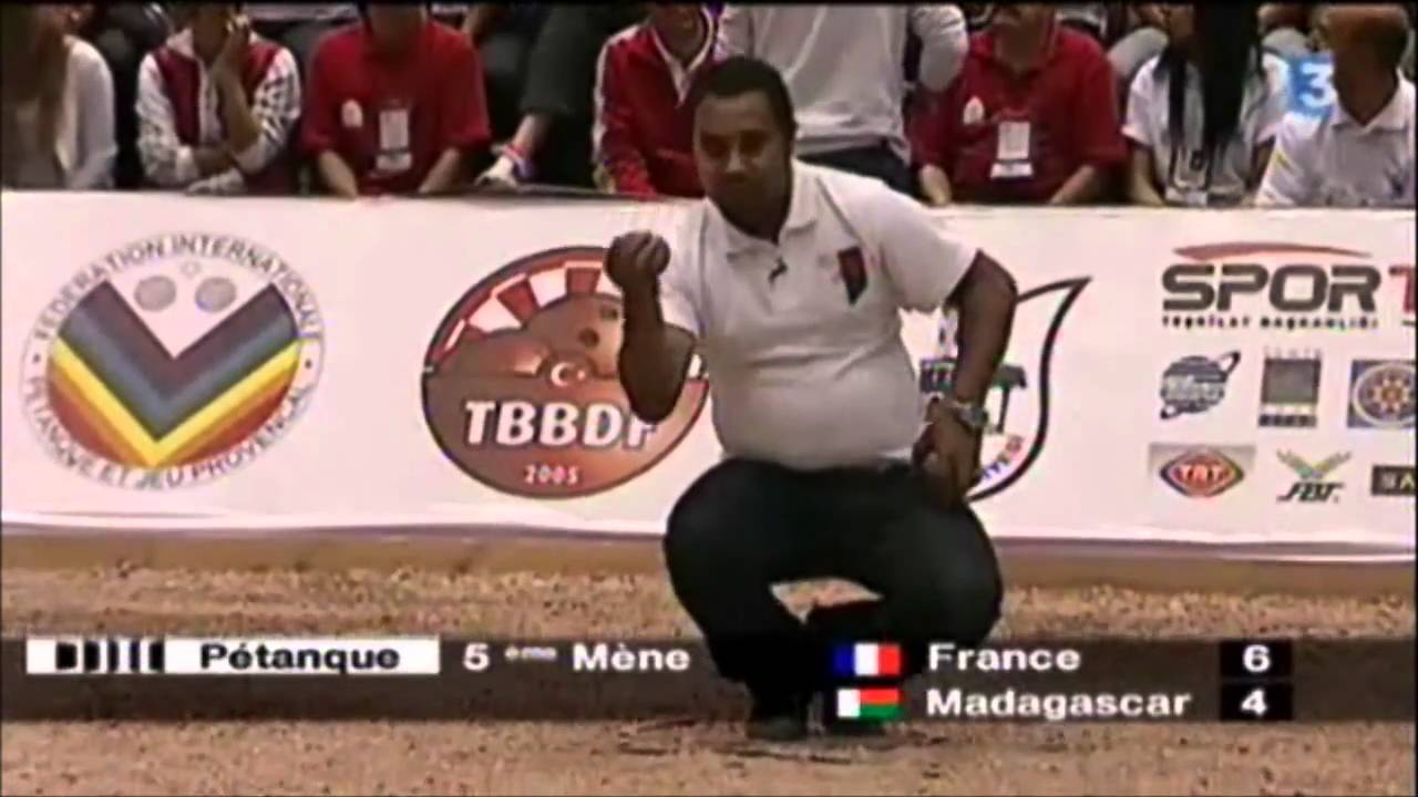 FINALE CHAMPIONNAT DU MONDE PETANQUE 2010  MADAGASCAR VS FRANCE part3