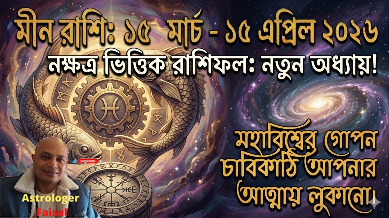 মীন রাশি ২০২৬ মার্চ ১৫ থেকে এপ্রিল ১৫ নক্ষত্র ভিত্তিক রাশিফল, Meen Rashifal.