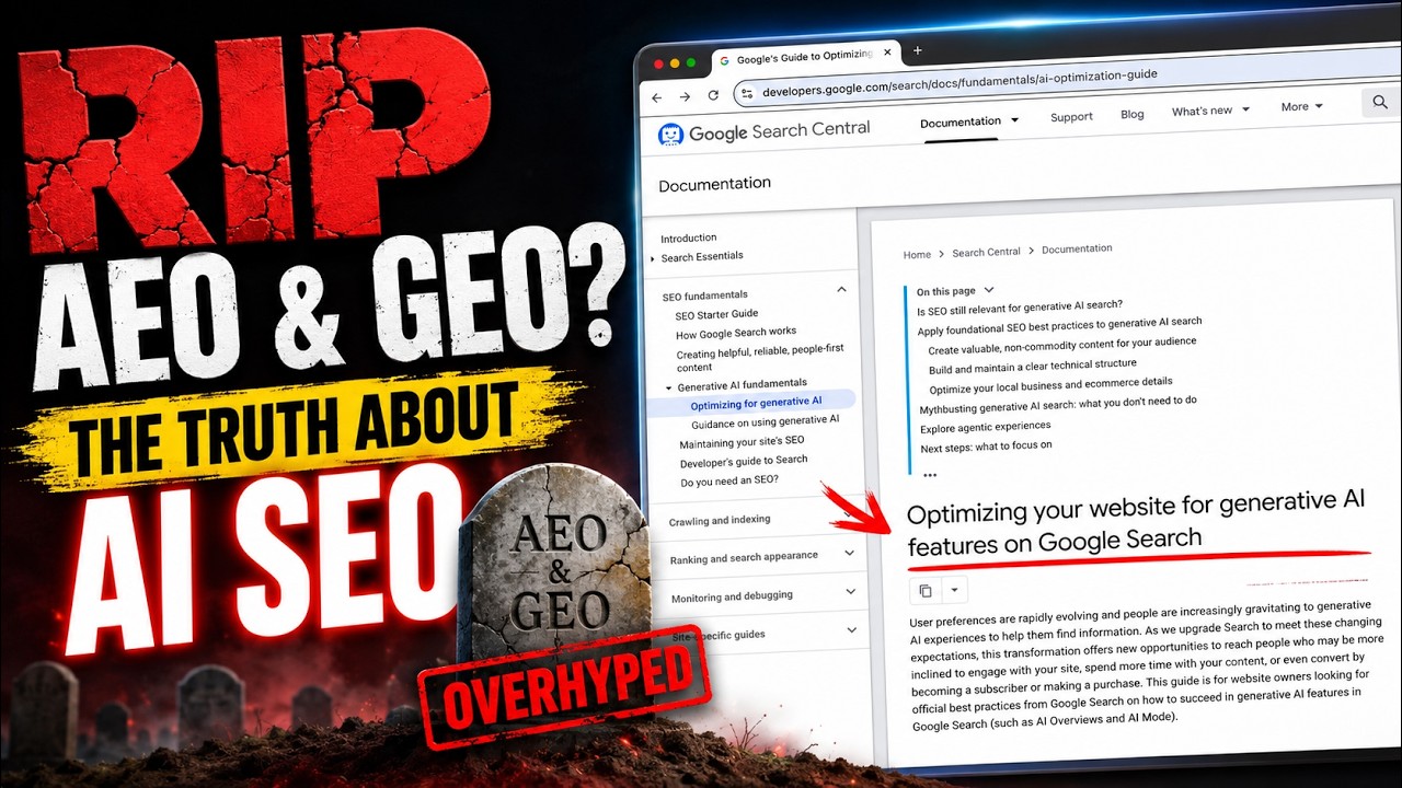 Google убил AEO и GEO: вся правда об AI SEO и о том, что нужно делать для ранжирования в ИИ