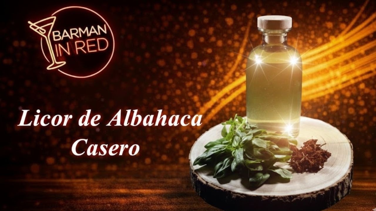 LICOR DE ALBAHACA CASERO