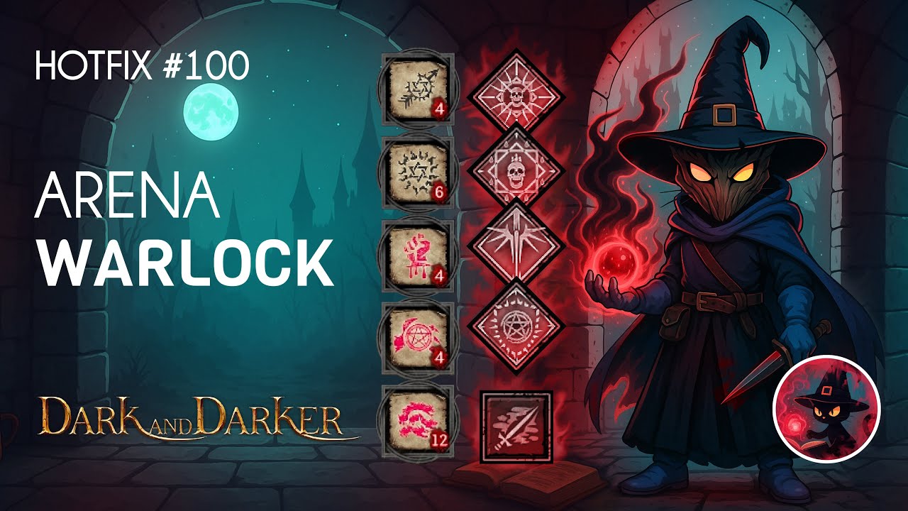 Warlock gameplay arena l Dark and Darker