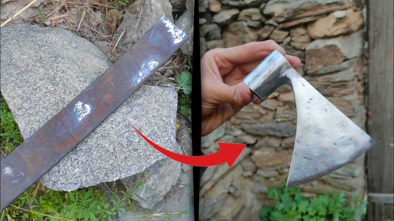 Traditional Axe Making from Leaf Spring | Blacksmith Forging Process 🔨