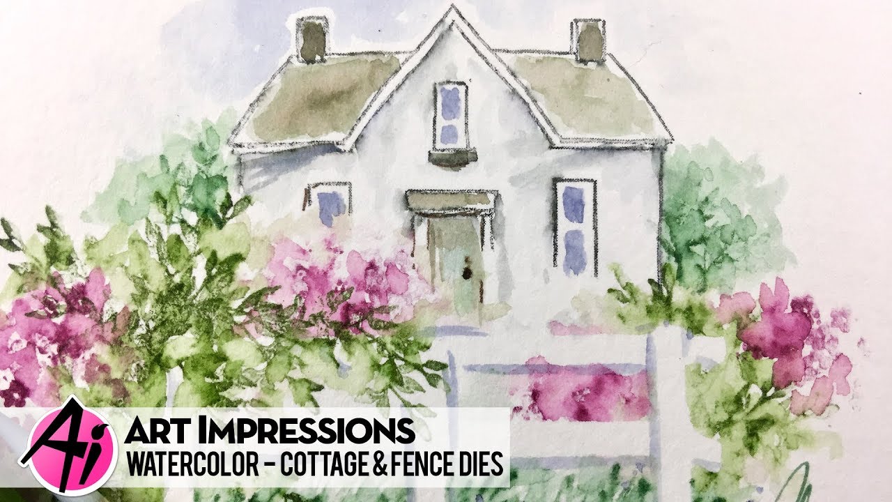 Ai Watercolor - Cottage & Fence Dies