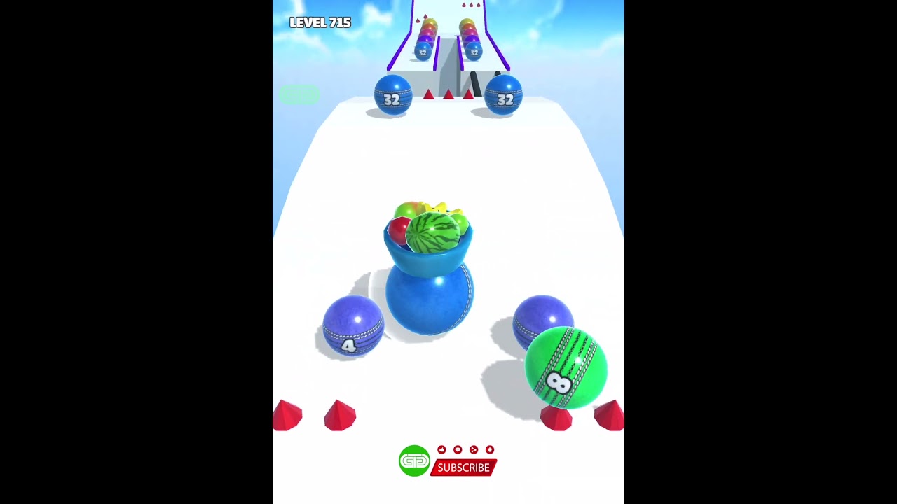 Ball merge 2048 gameplay