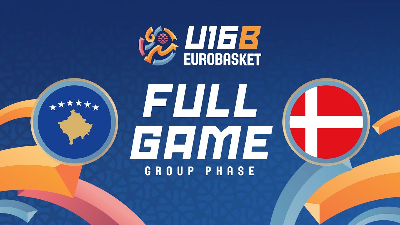 Group Phase | Kosovo v Denmark | Full Basketball Game | FIBA U16 EuroBasket 2025 Division B