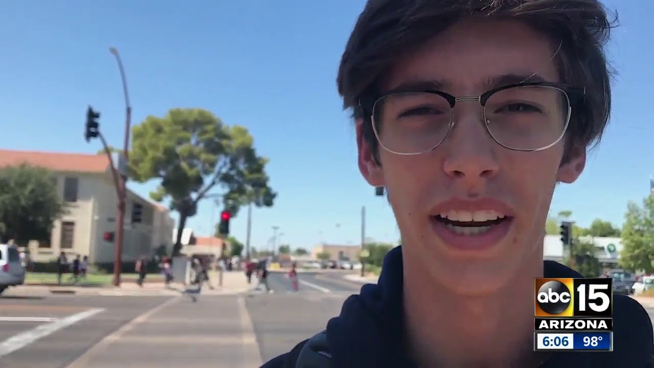 Three kids hit by vehicles outside Chandler High School in six days