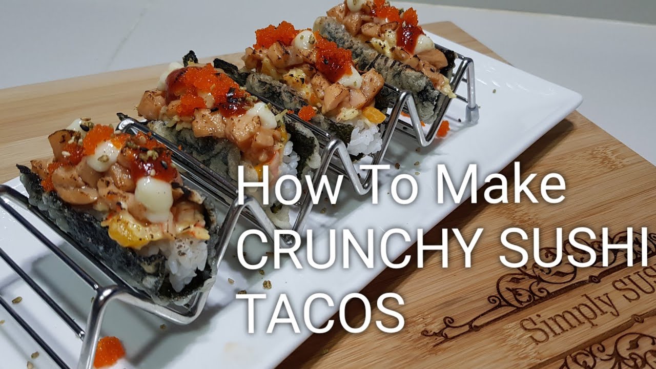 How To Make CRUNCHY SUSHI TACOS