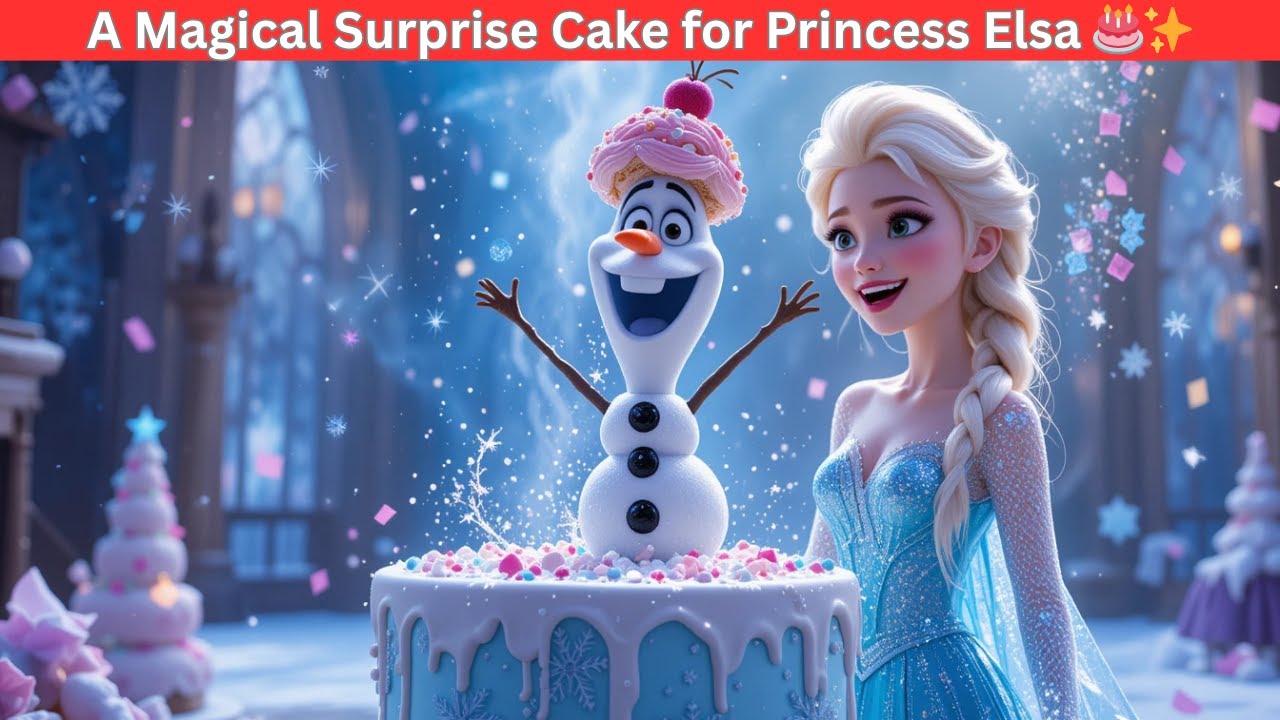 🎂✨ A Magical Surprise Cake for Princess Elsa | Animated Cartoon Story for Kids | Frozen