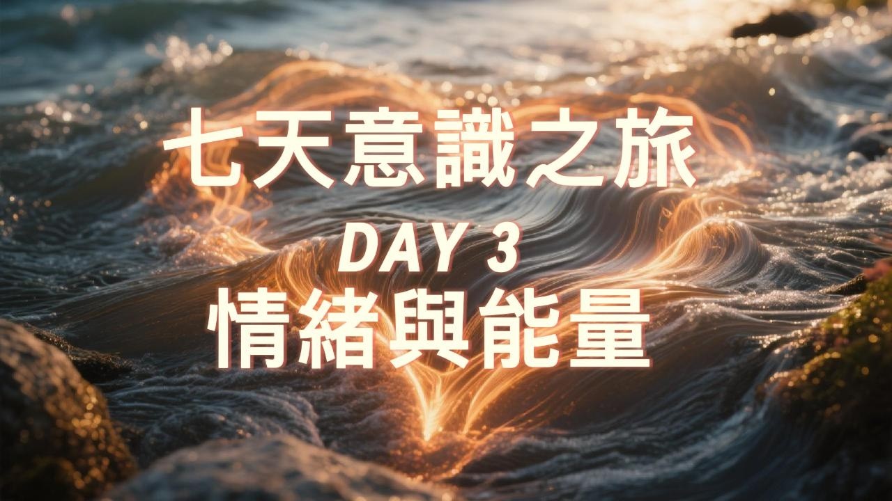 Day 3｜情緒與能量 ｜七天意識之旅： 讓情緒成為力量，而不是負擔。 #情緒療癒 #能量流動 #自我覺醒 #意識成長 #靈性探索