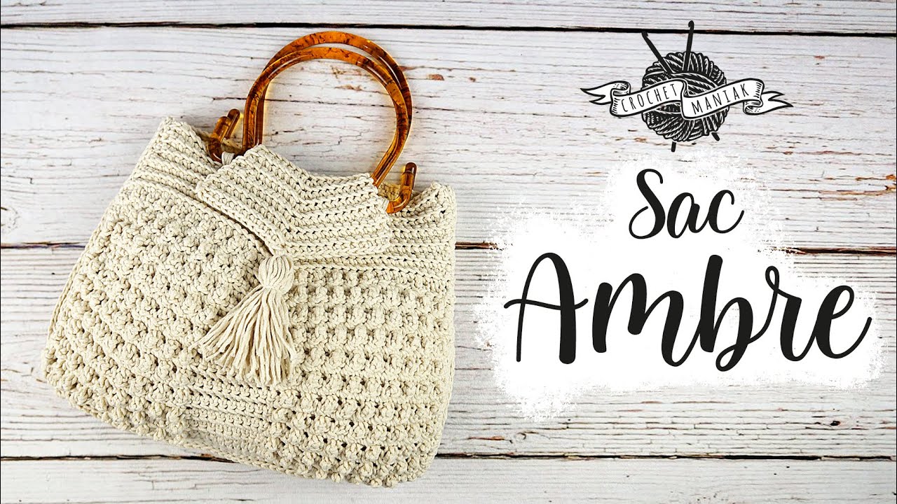 CROCHET COMMENT FAIRE UN BEAU SAC A MAIN   FACILE  ET RAPIDE