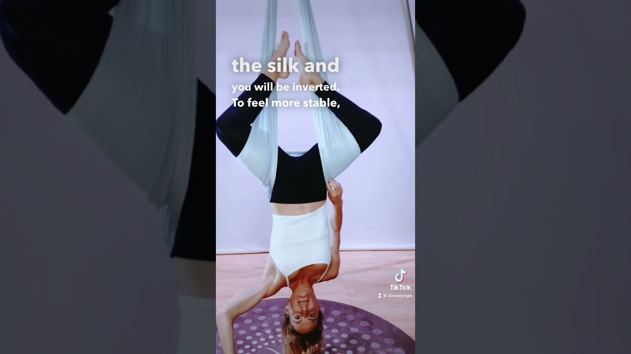 Aerial Yoga Inversion for Beginners #aerialhammock #aerialyoga #aerialyogateachertraining
