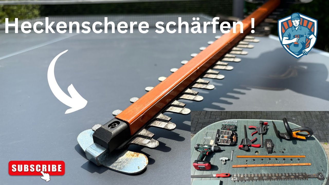 ✅ Heckenschere schärfen - Schritt für Schritt Anleitung (so einfach geht's) !