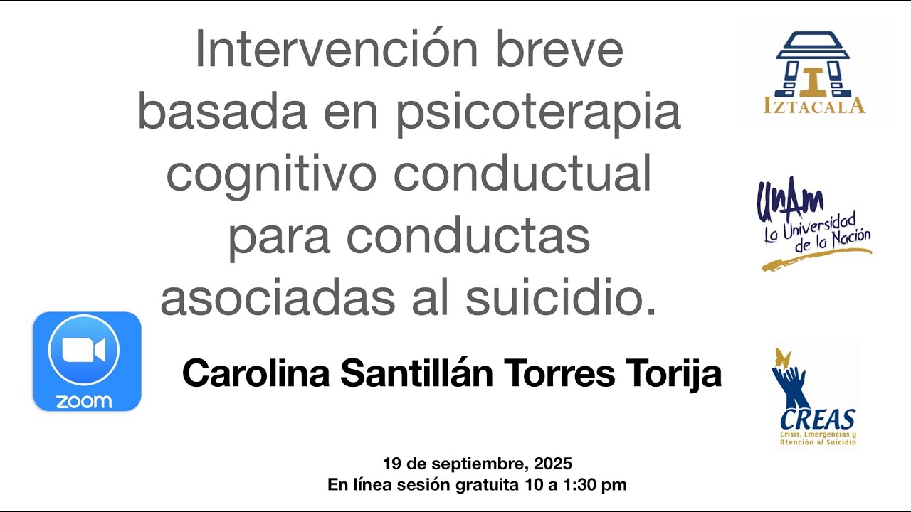 Evaluación para TCC de Conductas Asociadas al Suicido 