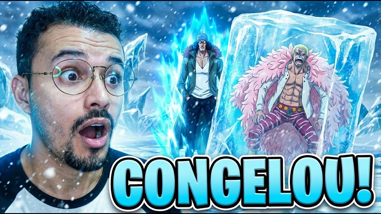 AOKIJI CONGELOU O DOFLAMINGO! O verdadeiro poder de um ex-Almirante - Onepiece 625 REACT