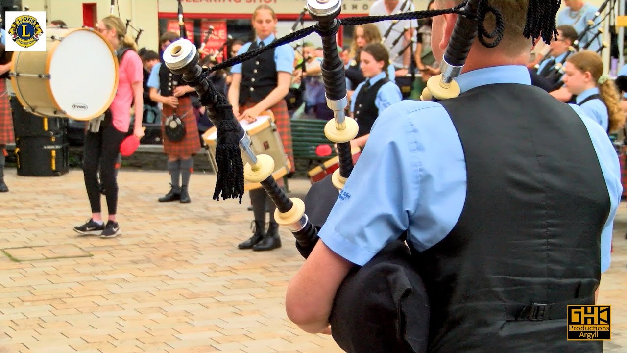 Oban Lions l Piping on the Bay 2024 l Oban High School Pipe Band l