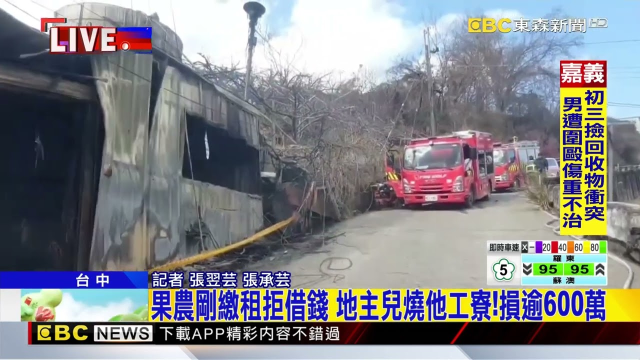 地主兒疑玩線上賭博欠債 果農拒借錢遭縱火 @newsebc