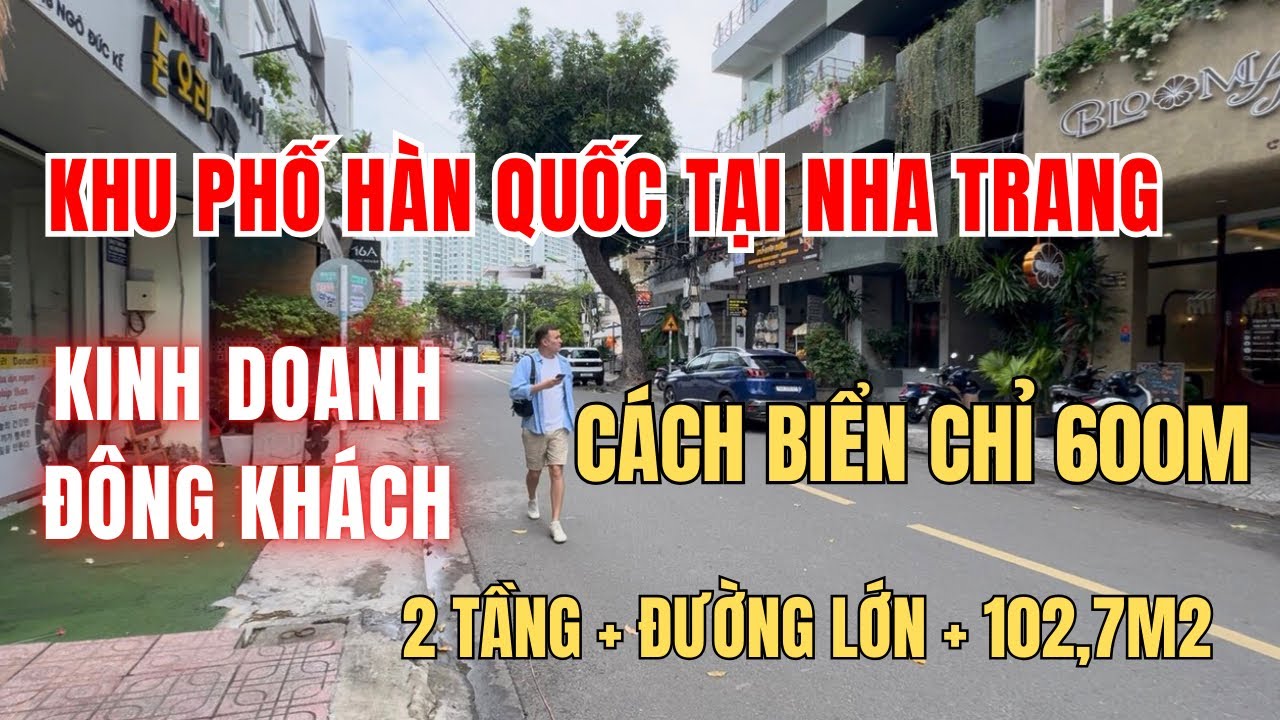 Ít nhà bán trên con phố Hàn Quốc, đông khách du lịch tại Nha Trang, đang cho thuê rất tốt.