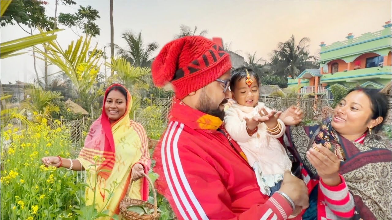 পৌষ পার্বণে অনেক রকম পিঠা বানালাম পরীর সরস্বতী পুজোর অনেক সাজ কেনা হলো