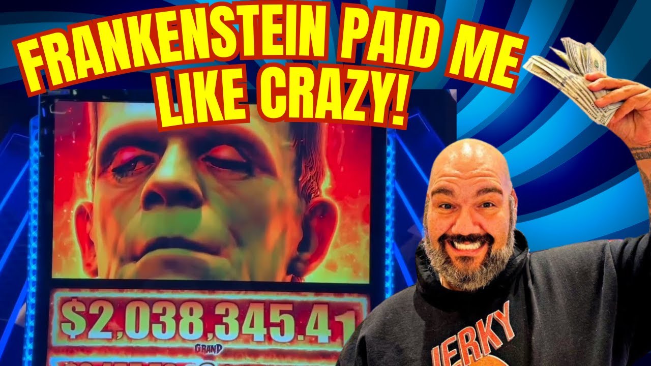 OVER 1 HOUR OF SHOCKING JACKPOTS — FRANKENSTEIN STYLE!! with VegasLowRoller