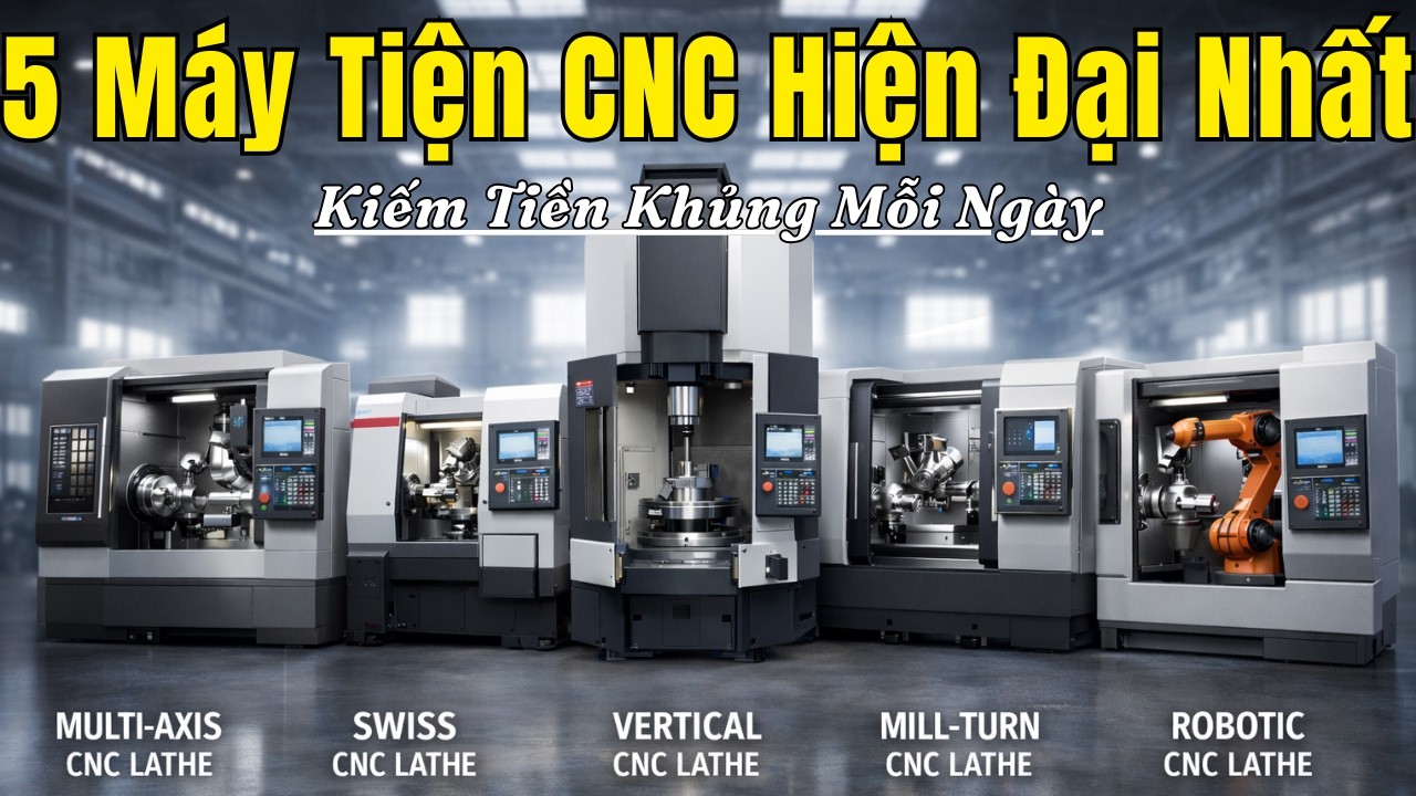 Top 5 Máy Tiện CNC Hiện Đại Nhất Thế Giới – Kiếm Tiền Khủng Mỗi Ngày!
