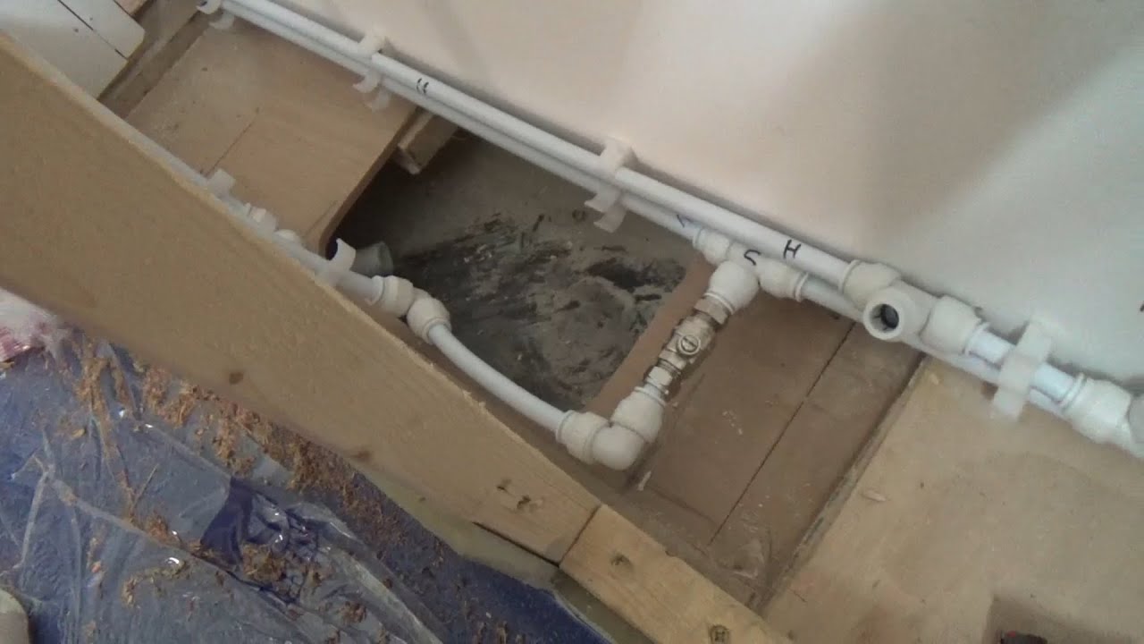 Narrowboat First Fix Plumbing