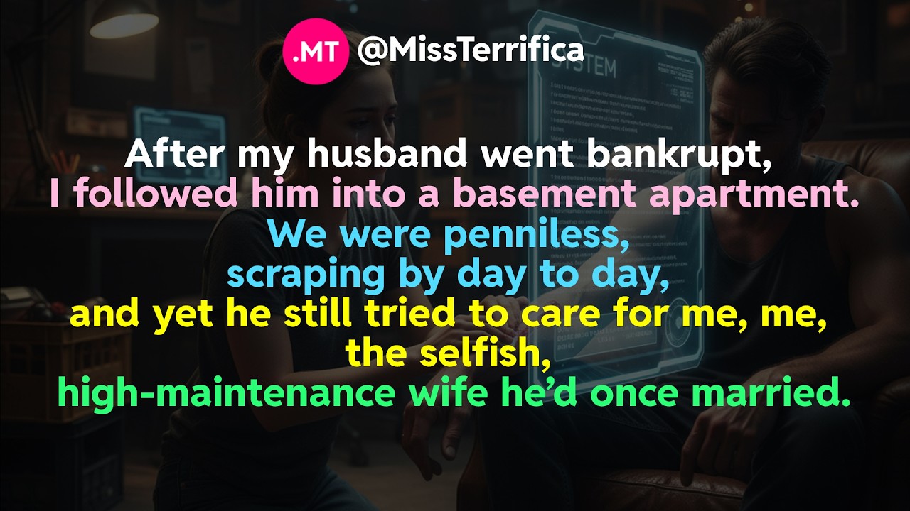 After my husband went bankrupt, I followed him into a basement apartment...