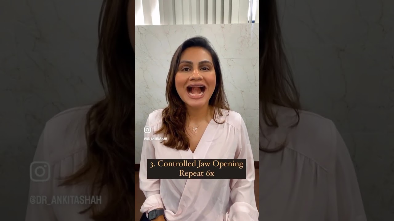 Say goodbye to TMJ pain with these simple exercises!💪🏻
