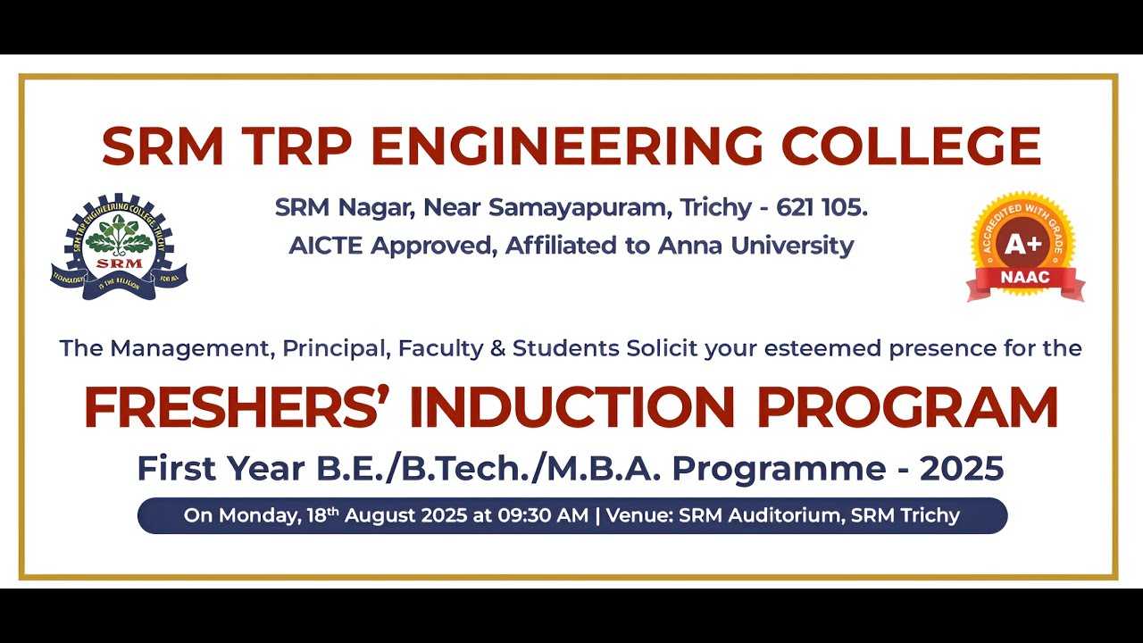 Fresher's Induction Program - 2025