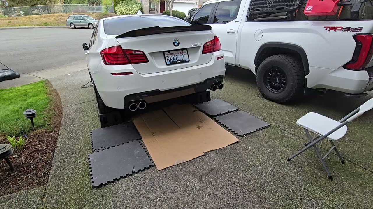 2012 BMW F10 550i Xdrive Msport Turner Exhaust Muffler Delete Sound Clip