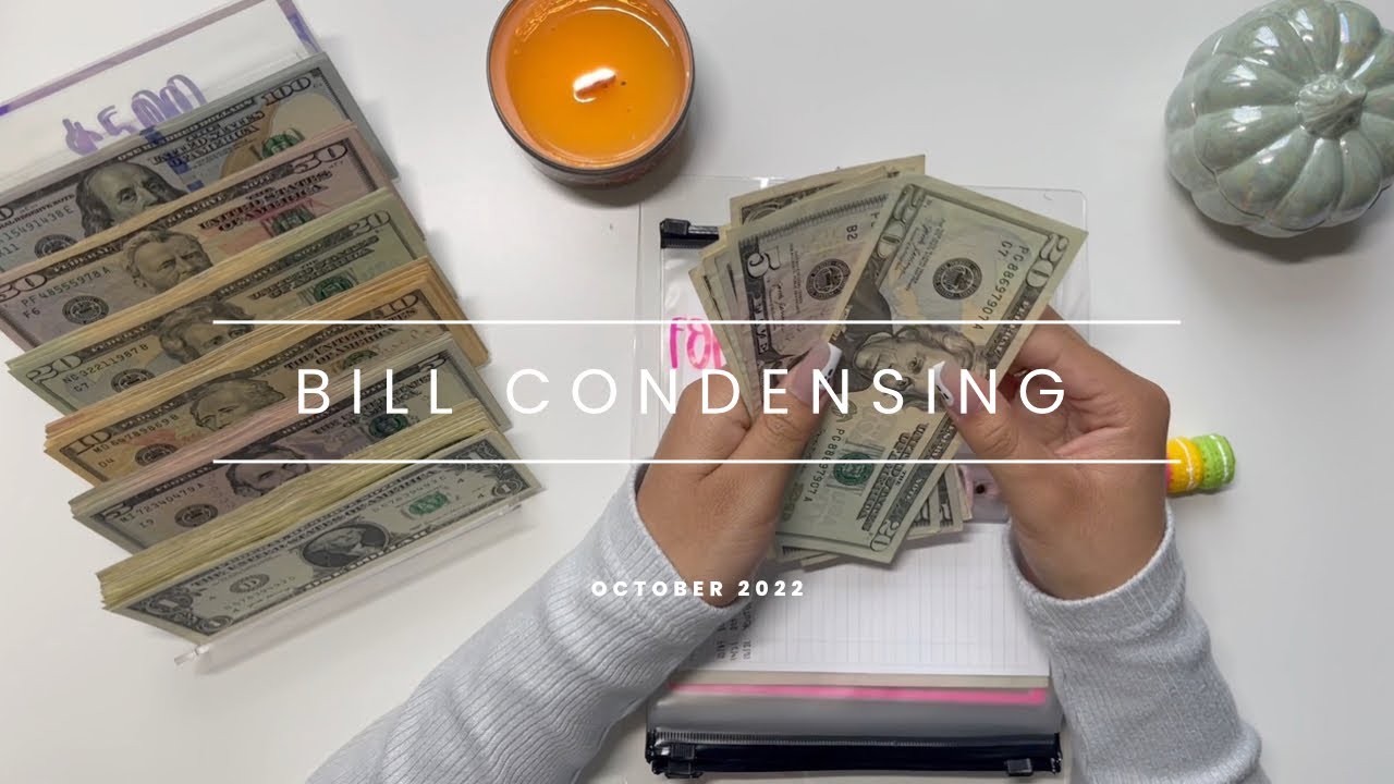 October 2022 Sinking Funds Bill Condensing | Maria's Budgeting