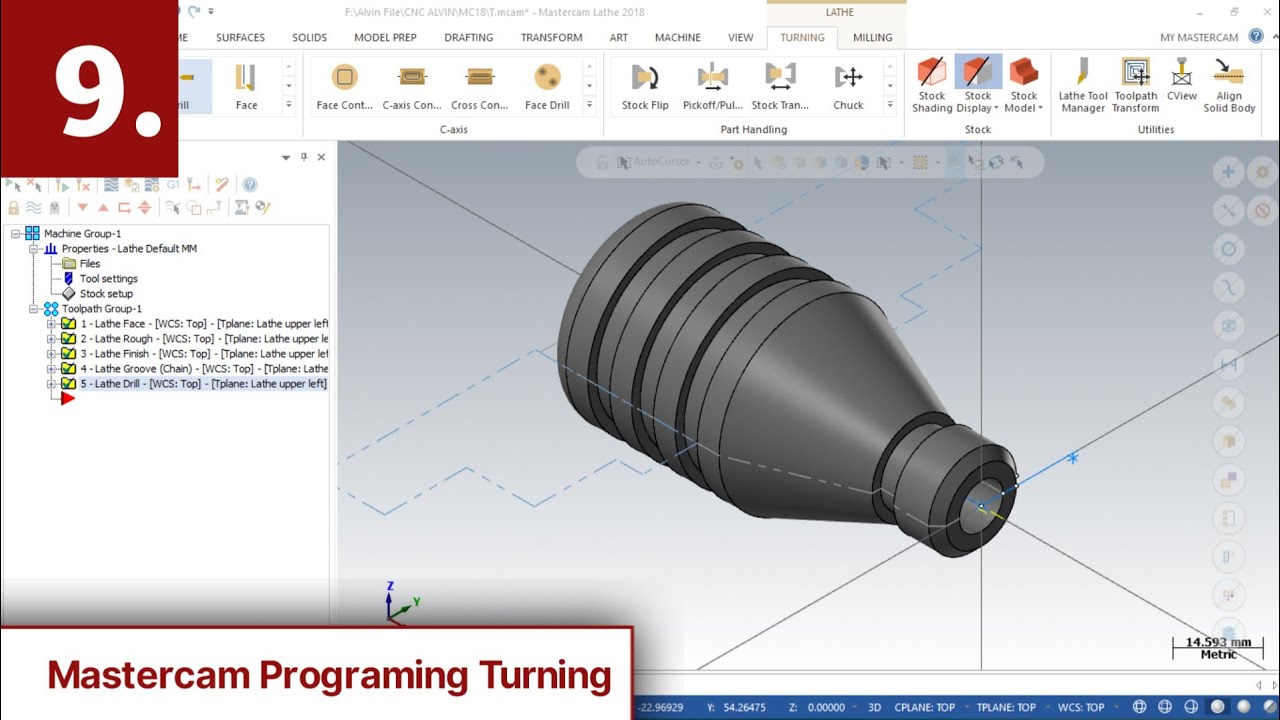 Turning Exercise - Mastercam 2018