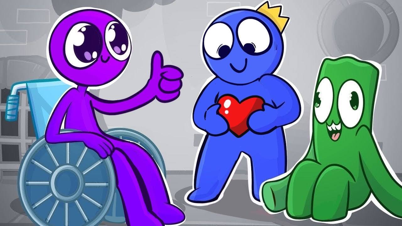 VIOLET Rainbow Friends Sad Story // Poppy Playtime Chapter 2 Animation
